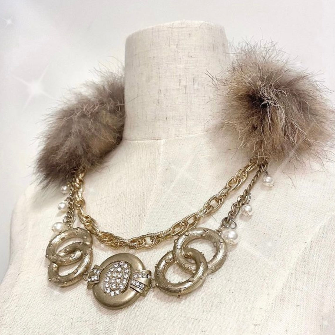 2000s Furry Necklace(Gold)#004