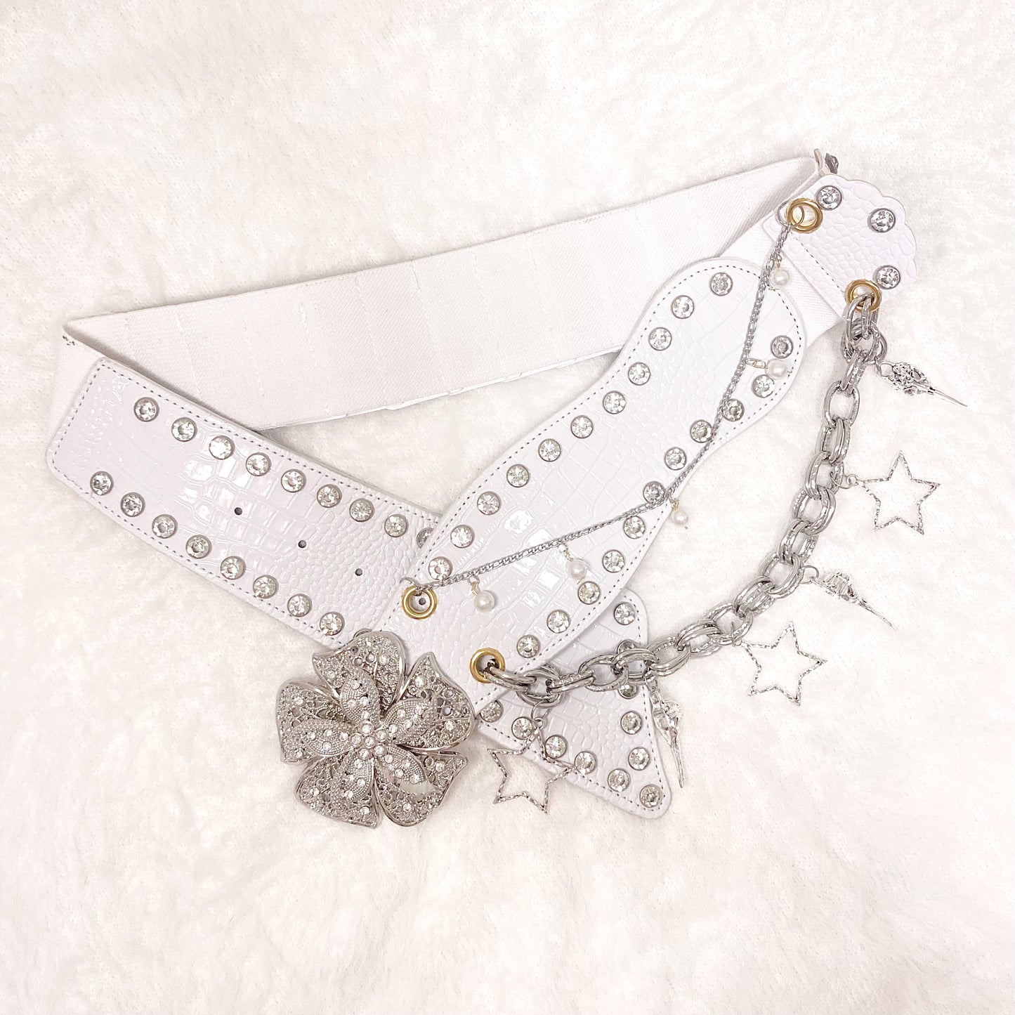 KiraKira Queen Belt(White)#006