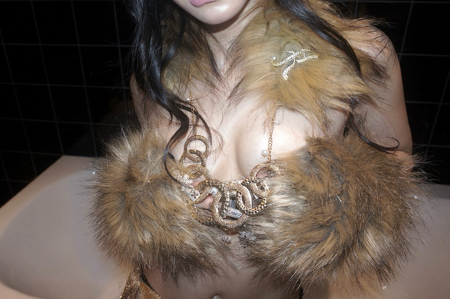 2000s Furry Necklace(Brown)#010