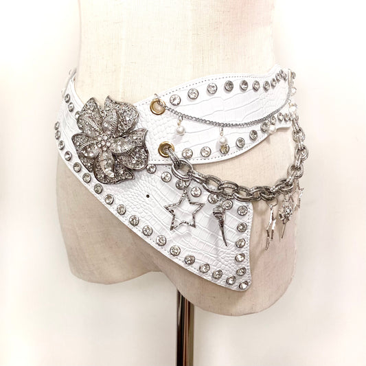 KiraKira Queen Belt(White)#006